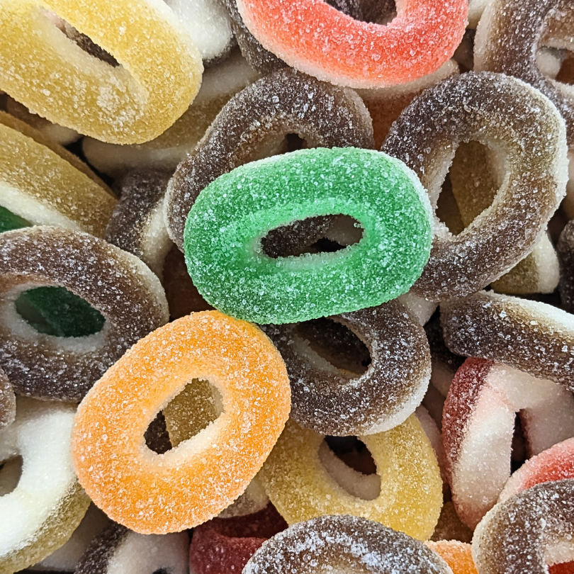 Assorted Fizzy Rings (100g)
