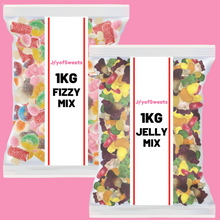 Load image into Gallery viewer, Two for £10 (1kg Fizzy/1kg Jelly) (Pre-Made)
