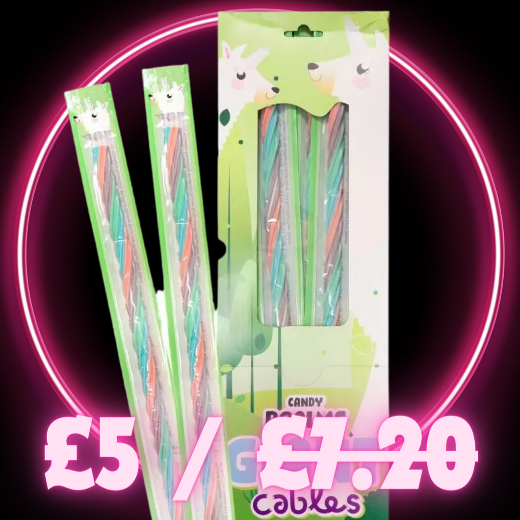 24 x Candy Realms Giant Llama Cables 26g