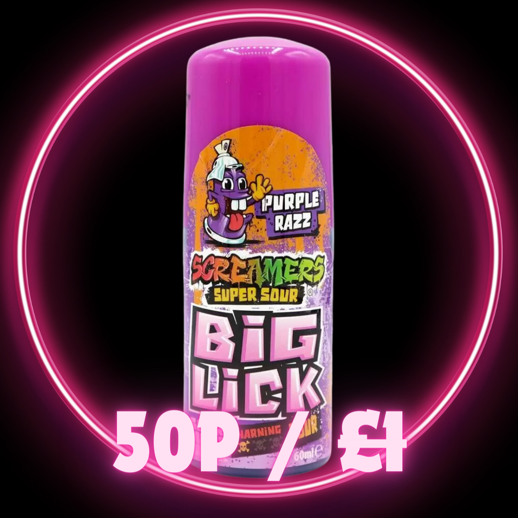 Screamers Purple Razz Big Lick 60ml