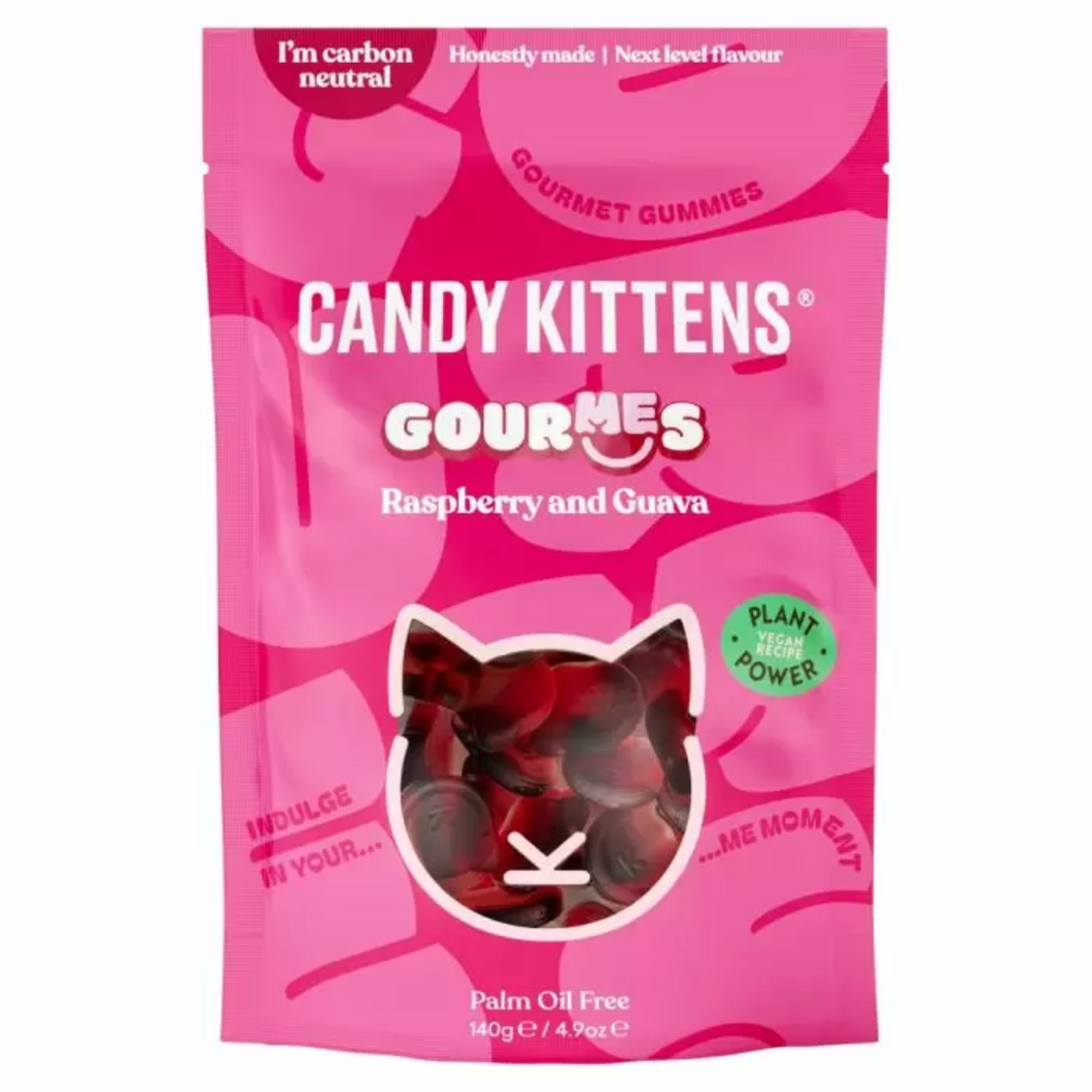 Candy Kittens GourMEs Raspberry & Guava Gummies Pouch 140g