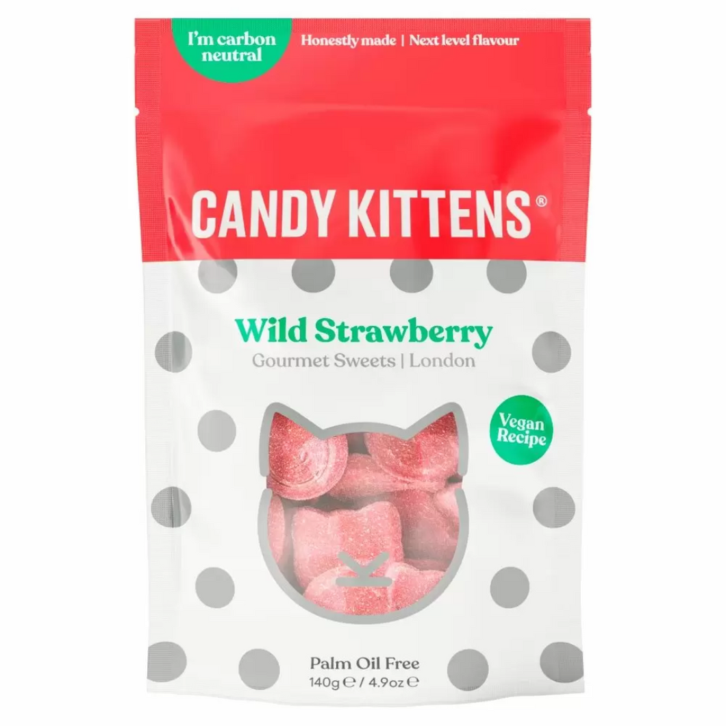 Candy Kittens Wild Strawberry Pouch 140g