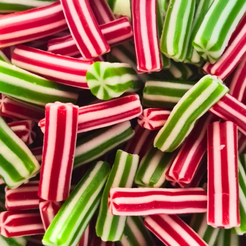 Green and Red Candy Canes (100g)