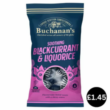 Load image into Gallery viewer, Buchanan&#39;s Soothing Blackcurrant &amp; Liquorice Bag 140g
