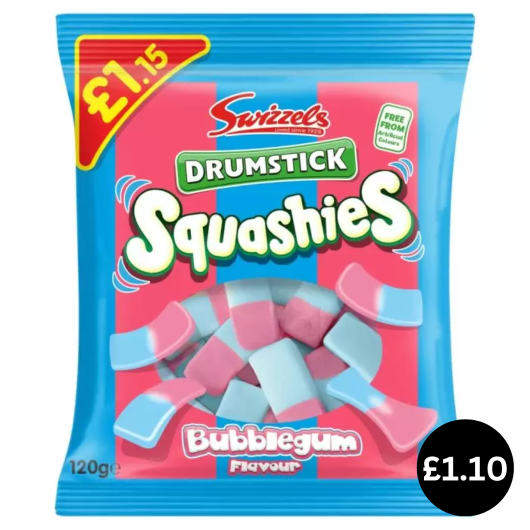 Swizzels Drumstick Squashies Bubblegum 120g
