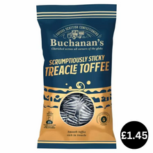 Load image into Gallery viewer, Buchanan&#39;s Scrumptiously Sticky Treacle Toffee Bag 140g
