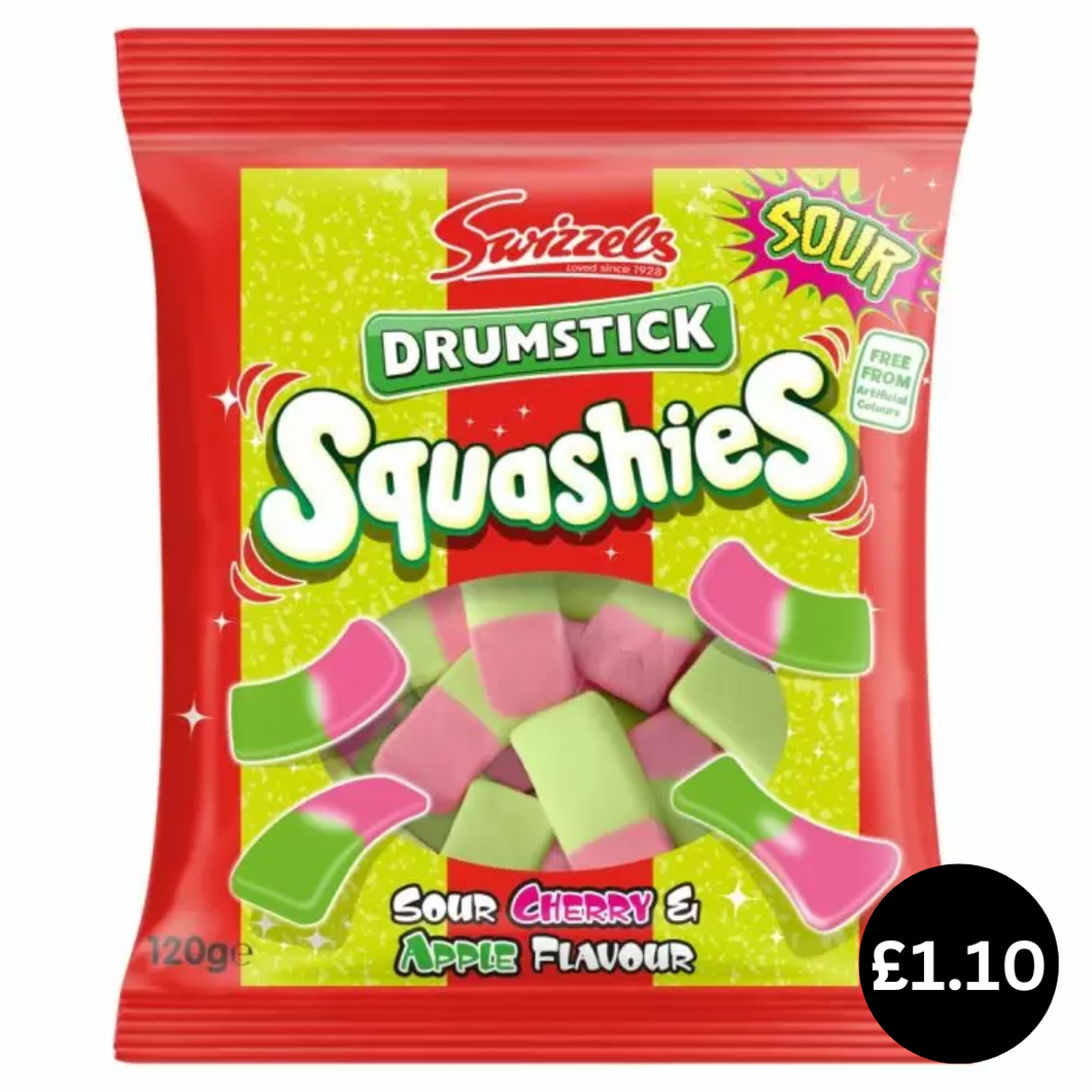Swizzels Drumstick Squashies Sour Cherry & Apple 120g