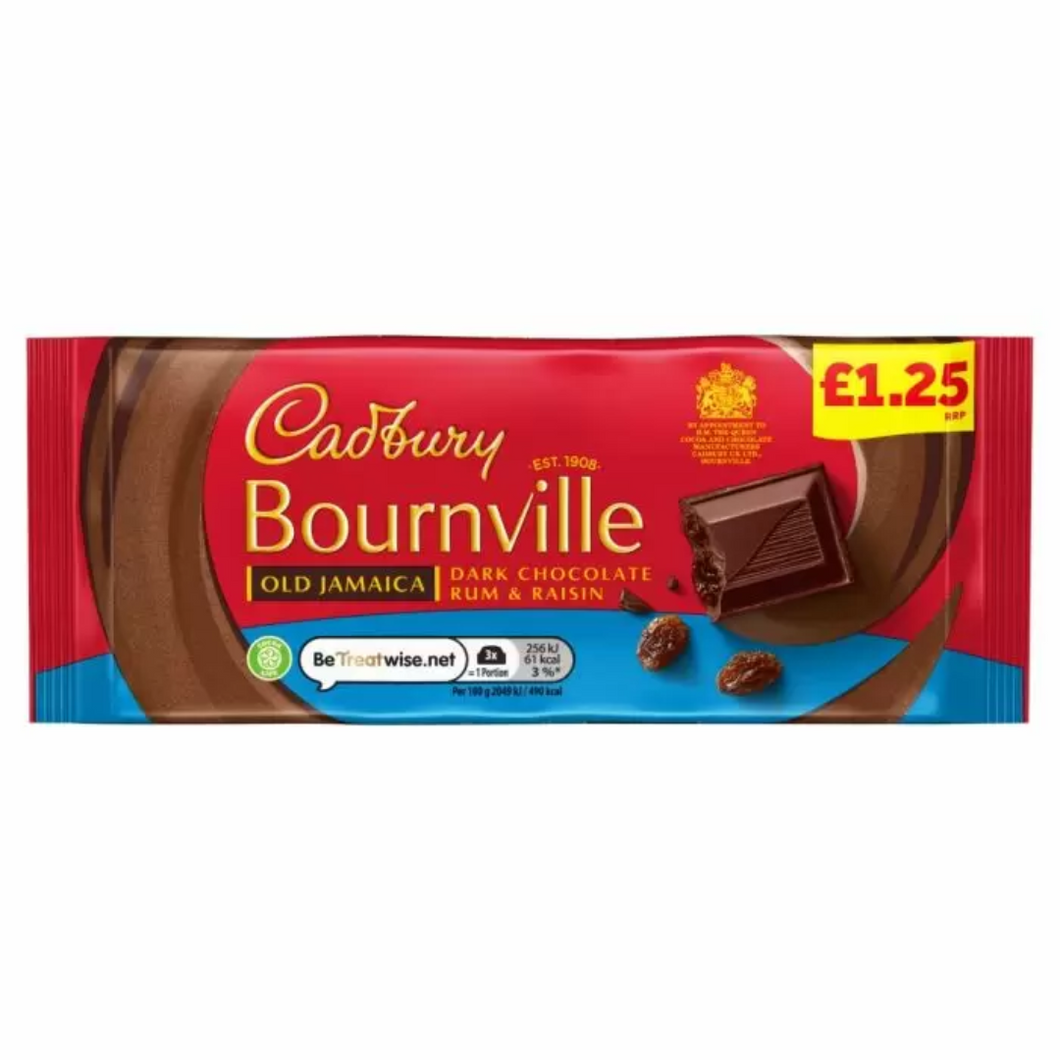 Cadbury Bournville Old Jamaica Block 100g buy from joyofsweets.com