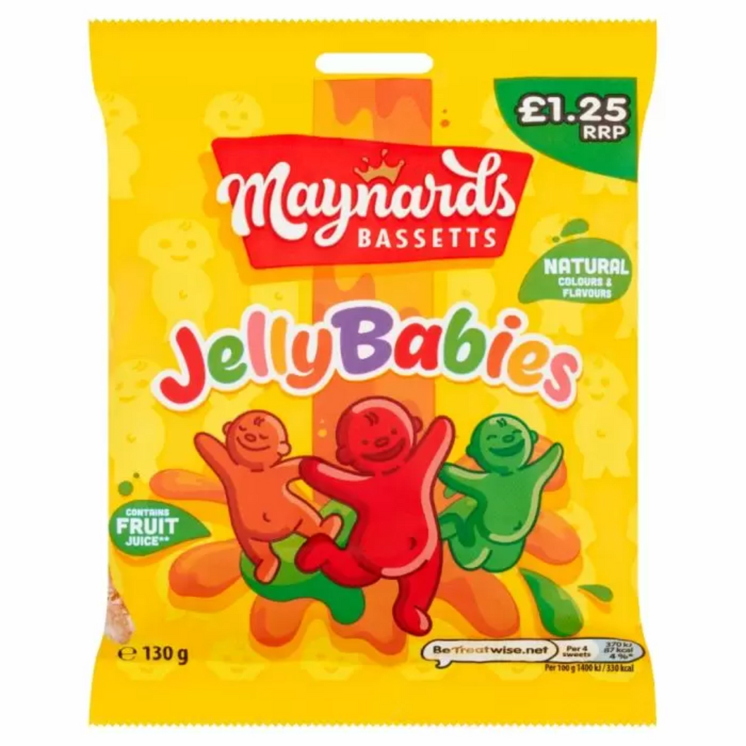 Maynards Jelly Babies 130g buy from joyofsweets.com