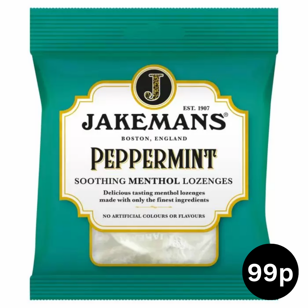 Jakemans Peppermint Soothing Menthol Lozenges 73g