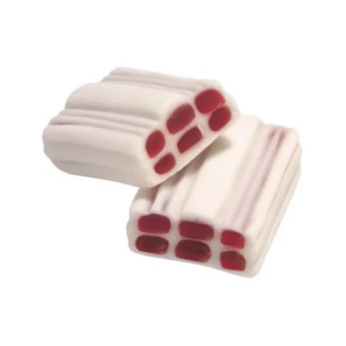 Red and White Liquorice Bricks (100g)