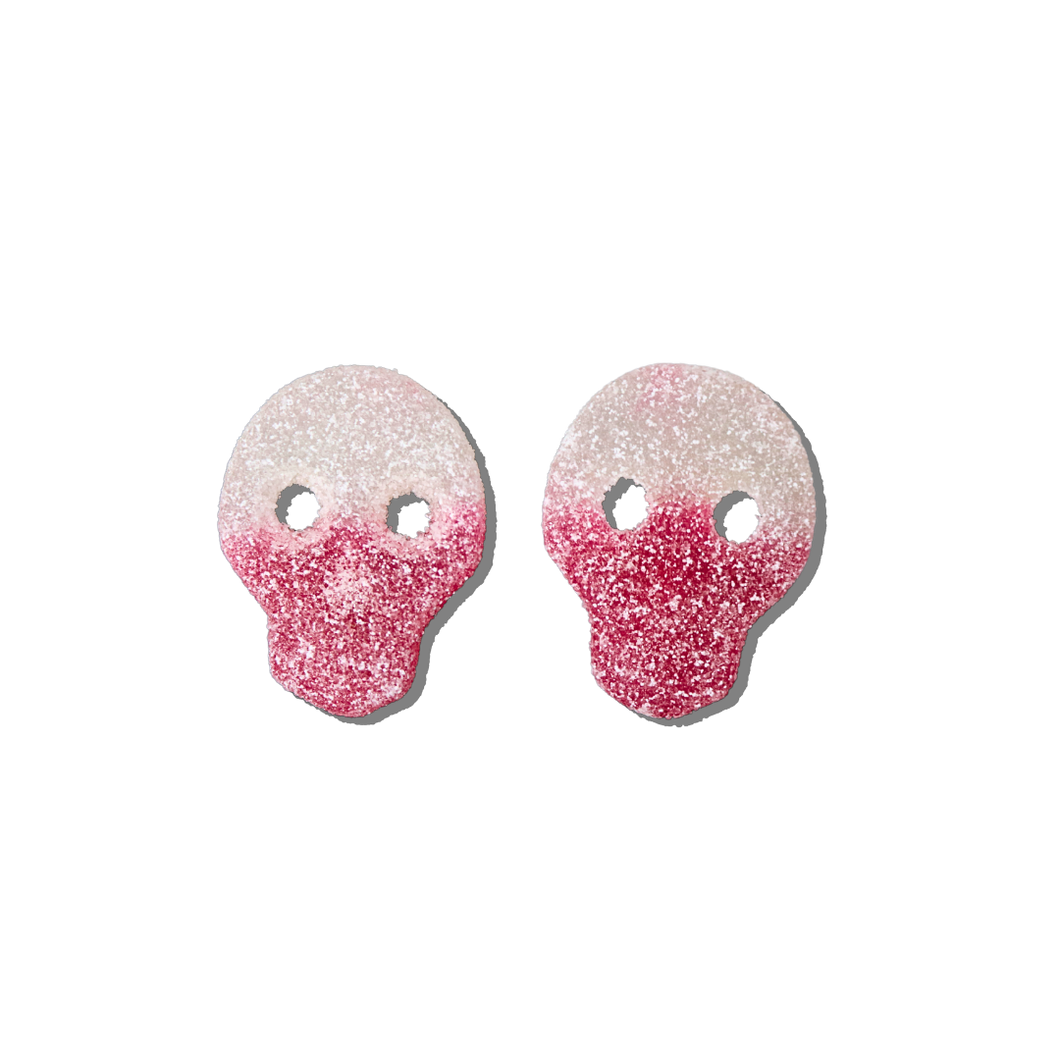 Red and White Strawberry Skulls (100g) (Vegan)