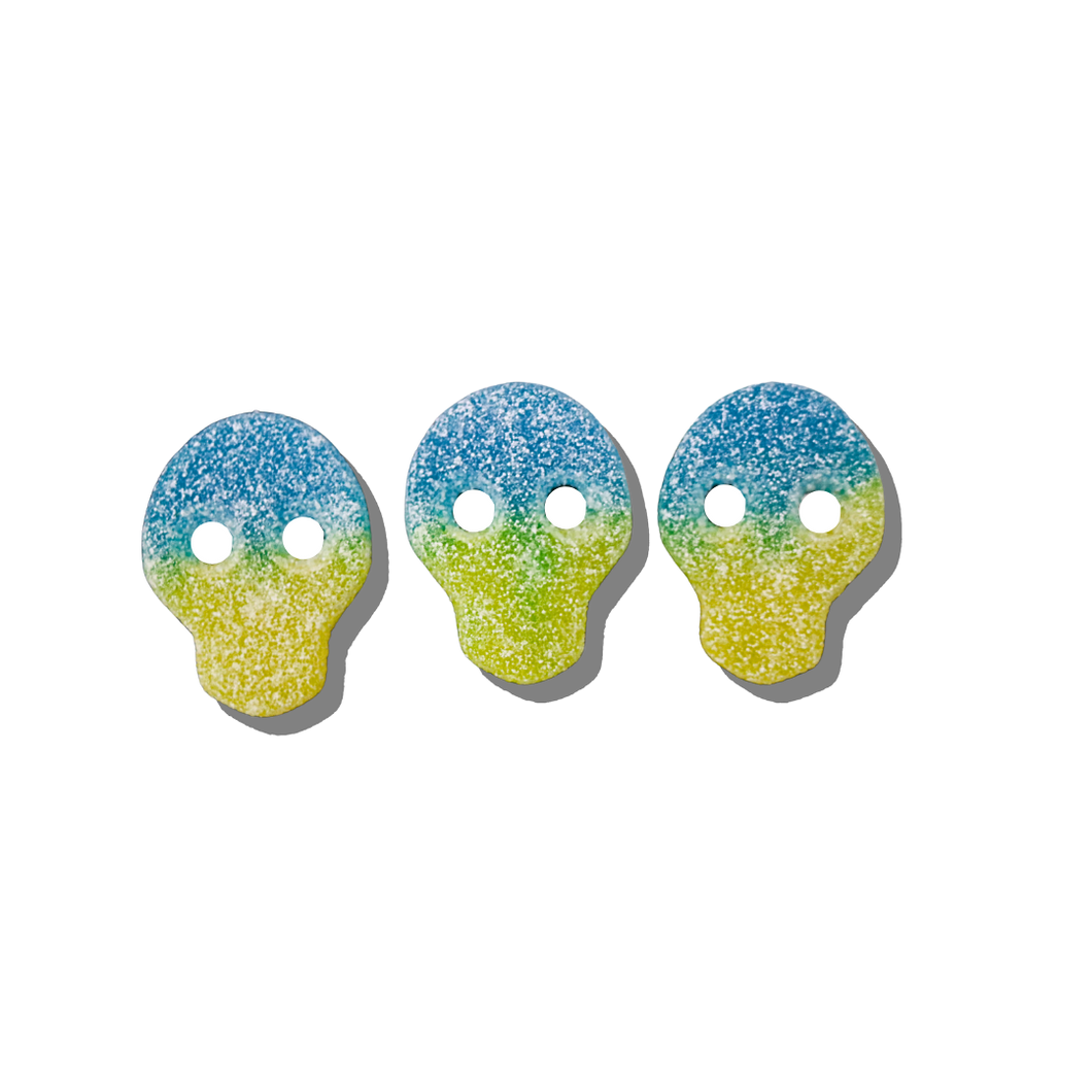 Lemon and Peach Skulls (100g) (Vegan)