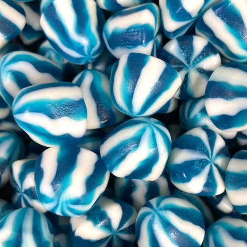 Blue Raspberry Twist Kisses pick n mix sweets from joyofsweets.com sweet shop