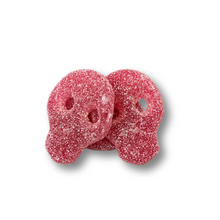 Load image into Gallery viewer, Fizzy Red Peach Skulls (100g)
