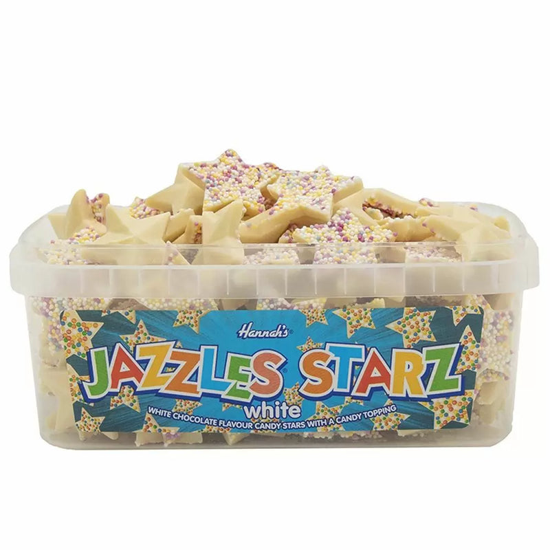 Hannah's White Chocolate Stars Tub 600g