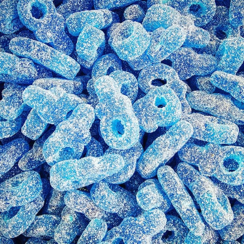 Blue Fizzy Tongue Painters (100g) (Vegan)