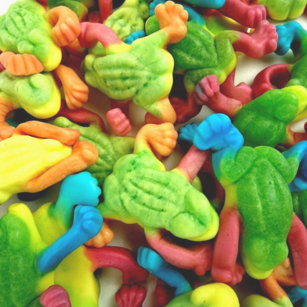 Tropical Gummy Frogs pick n mix sweets from joyofsweets.com