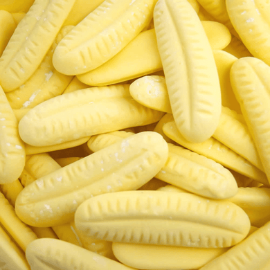 Large Foam Bananas classic retro pick n mix sweets from joyofsweets.com