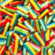 Load image into Gallery viewer, Rainbow Pencil Bites pick n mix sweets from joyofsweets.com
