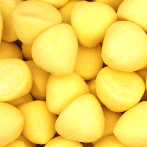 Yellow Paintballs marshmallow pick n mix sweets from joyofsweets.com