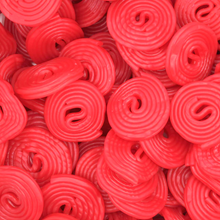 Load image into Gallery viewer, Cherry Wheels liquorice pick n mix sweets from joyofsweets.com
