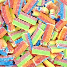 Load image into Gallery viewer, Liquorice Bricks sour fizzy pick n mix sweets from joyofsweets.com
