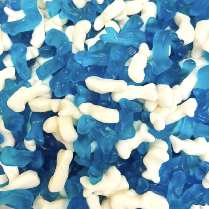 Baby Dolphins gummy sweets pick n mix from joyofsweets.com