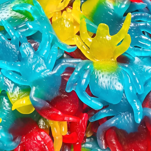 Giant Gummy Spiders halloween fruity pick n mis sweets fromJoyofsweets.com