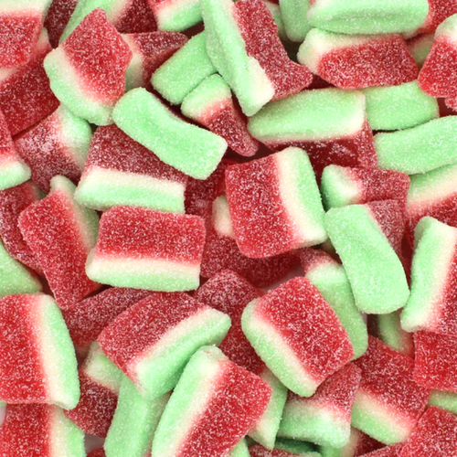 Fizzy Watermelon Slices sour pick n mix sweets from joyofsweets.com