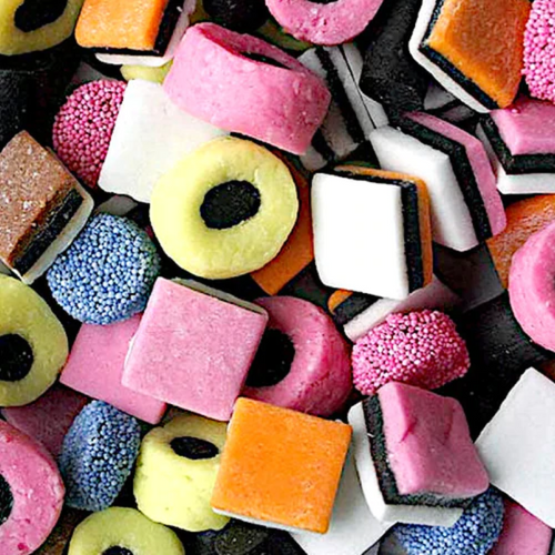 Liqorice Allsorts retro old school classic pick n mix sweets from joyofsweets.com