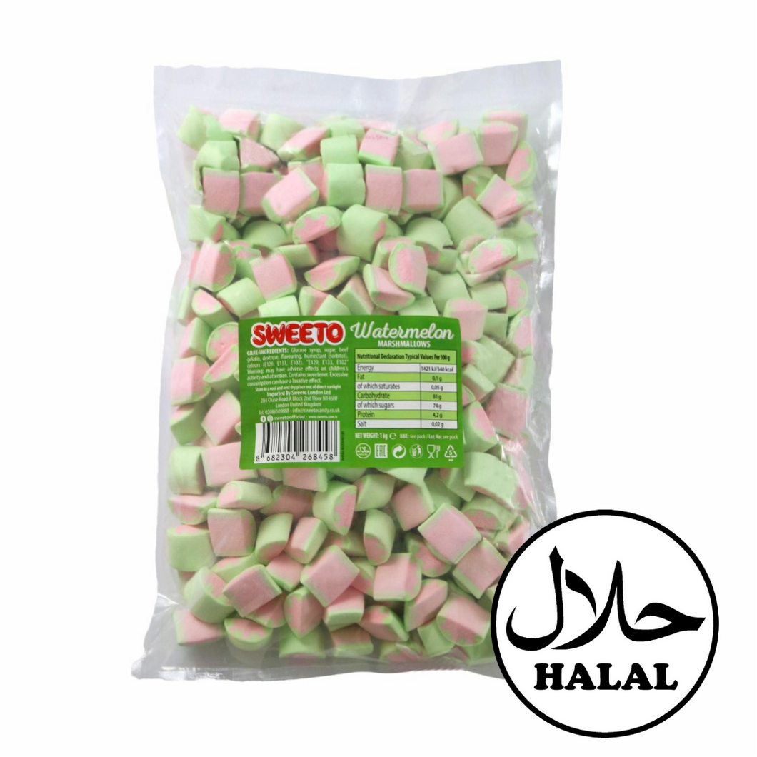 Watermelon Marshmallows (1kg) (Halal)